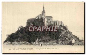 Old Postcard Mont Saint Michel Vue Generale In the North West