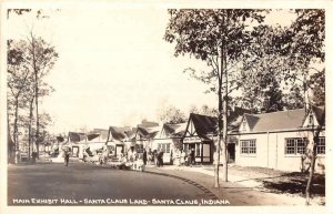 Santa Claus Indiana Santa Claus Land Main Exhibit Real Photo Postcard AA21224