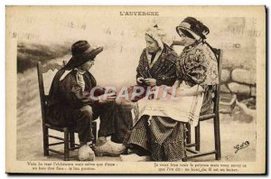 Old Postcard L & # 39Auvergne Folklore