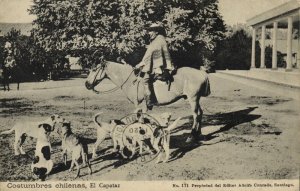 chile, Costumbres Chilenas, El Capataz (1920) Adolfo Conrads Postcard