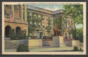 Wisconsin, Madison - Bascom Hall - Lincoln Monument - [WI-107]