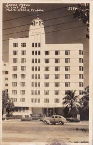 Florida Miami Beach Sands Hotel On Collins Avenue Real Photo