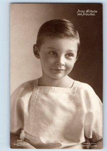 Germany Postcard Prince William of Prussia c1910 Unposted Antique RPPC Photo