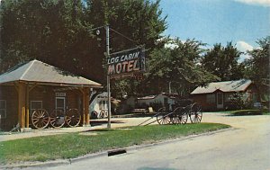 Bill and Helen Scheib's log cabin motel  Sturgis SD 