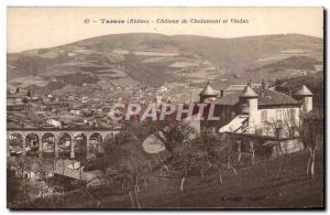 Old Postcard Tarare Chateau de Chalamont and Viaduct