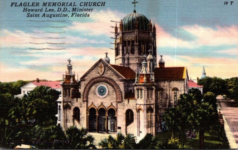 Florida St Augustine Flagler Memorial Church 1958