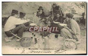 Old Postcard Marseille Bouillabaisse at Shed TOP