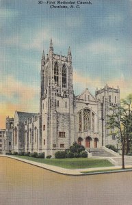 CHARLOTTE North Carolina 1930-1940s First Methodist Church