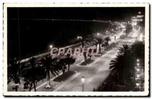 Old Postcard Nice Vieux Port Night