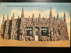 Vintage Postcard 1941 Petrified Wood Museum & Park Lemmon South Dakota