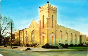 Postcard CHURCH SCENE Greenville South Carolina SC AO1195