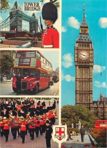 Postcard England London photo collection bunk bus parade iconic guard soldier