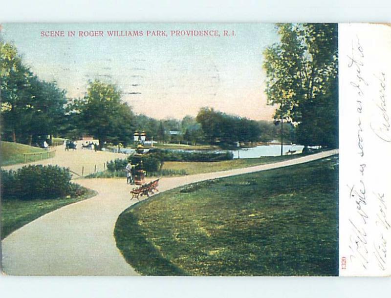 Pre-1907 PARK SCENE Providence Rhode Island RI hp9613