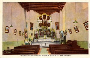 New Mexico Santa Fe San Miguel Church Interior