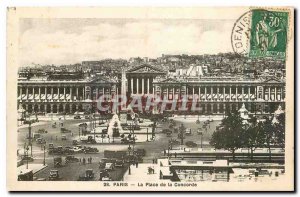 Old Postcard Paris's Place de la Concorde