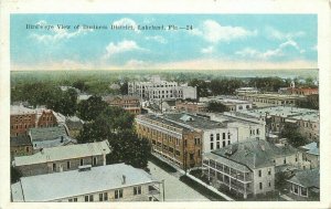 Birdseye View Business District Lakeland Florida Postcard 10156