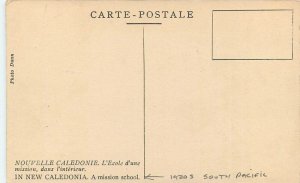 South Pacific 1920s New Caledonian Mission School Children Postcard  22-5962