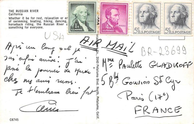 BR23699 The Russian River California  usa