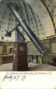 The Telescope, Lick Observatory - Mt. Hamilton, California CA  