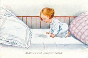 Mom It must have rained Baby Humor Mama es muss geregnet haben a/s John Winsh DB