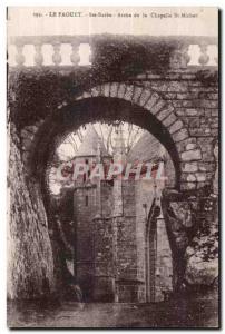 Old Postcard The Faouet Ste Bard Chpelle the St Michael's Ark