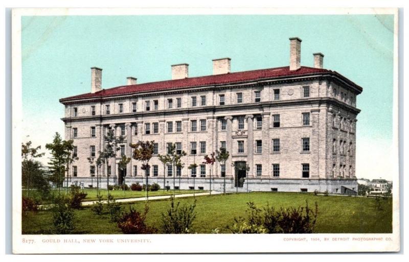 1904 Gould Hall, New York University, New York City Postcard