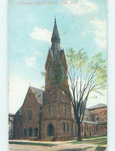 Divided-Back CHURCH SCENE Utica New York NY ho5415