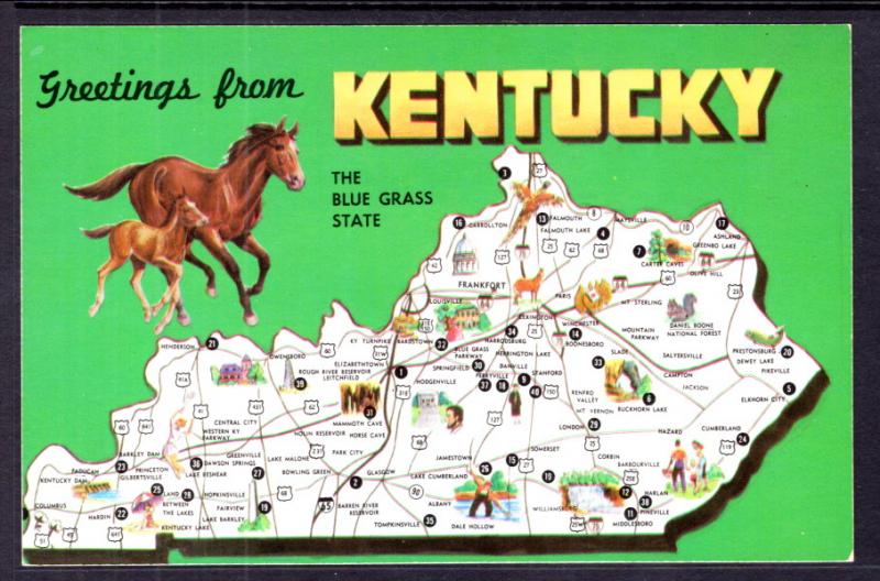 Greetings From Kentucky,Map