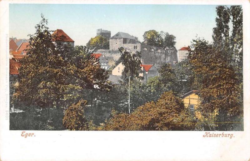 Nuremburg Bavaria Germany view of Kaiserburg Castle from Eger antique pc Z17456