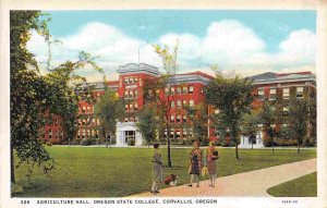 Agriculture Hall Oregon State College University Corvallis OR 1930s postcard