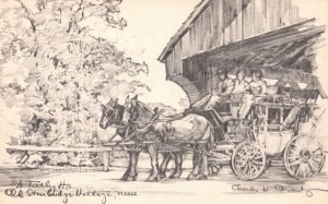 Vintage Postcard Horse Drawn Vehicles Transportation Sturbridge Village Mass Art