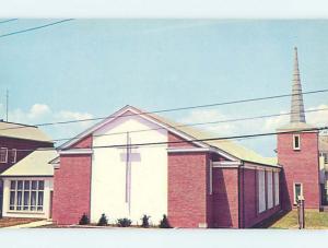 Unused Pre-1980 CHURCH SCENE Ocean City Maryland MD p3614@