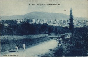 PC CPA JUDAICA, MOROCCO, FEZ, QUARTIER DU MELLAH, Vintage Postcard (b25361)