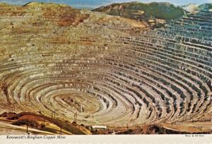 Kennecott Copper Mine Bingham Canyon UT Utah Rio Tinto Open-Pit Postcard D24