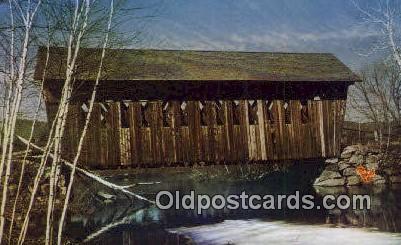 Single Span, Andover, NH USA Covered Bridge Unused 