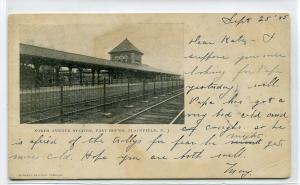 North Avenue East Bound Depot Railroad New Jersey Plainfield NJ 1905 postcard