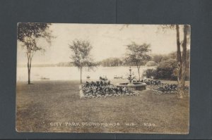 Real Photo Post Card 1925 Oconomowde Wisc City Park