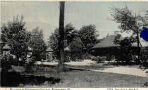 Bloomington Illinois c1910 Entrance To Bloomington Cemetery