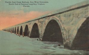 EAST COAST RAILWAY KEY WEST EXTENSION FLORIDA POSTCARD 1912