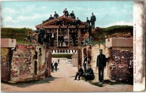 Gateway at Fort Constitution, Portsmouth NH Undivided Back Vintage Postcard N25