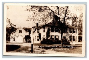 Vintage 1930 RPPC Postcard Old Homestead Inn & Tea Room Boscawen New Hampshire