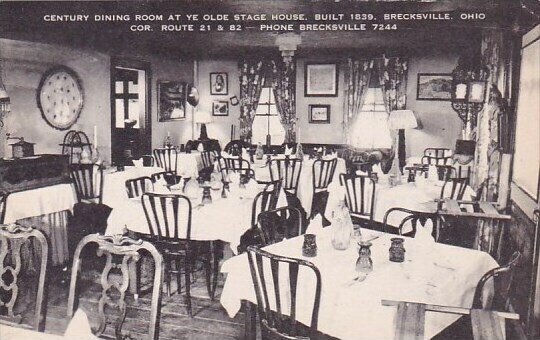 Century Dining Room At Ye Old Stage House Built 1839 Brecksville Ohio Artvue