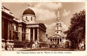 BR61268 the national gallery and st martin in the fields london real photo  uk