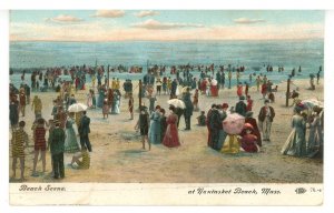 MA - Nantasket Beach. Crowded Beach Scene