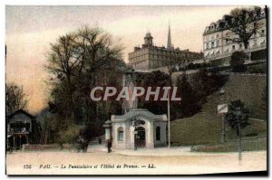 Old Postcard The Funicular Pau and L & # 39Hotel of France