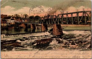 Maine Waterville Ticonic Falls 1907