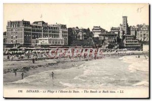 Old Postcard Dinard La Plage the Bath Time