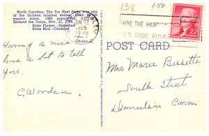 North  Carolina   State Toast Card