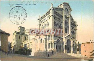 Old Postcard Monaco Cathedrale