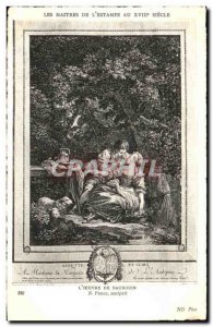 Old Postcard The Master Of The XVIII Century In Print L Baldwin From Work: Po...